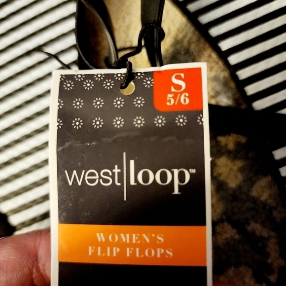 NWT Lot of 3 West Loop Slingback Sandal Striped Flip Flop Small (5-6) Summer New - Picture 7 of 7